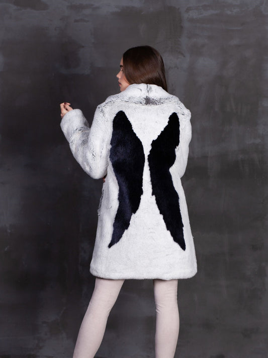 Faux fur women's coat