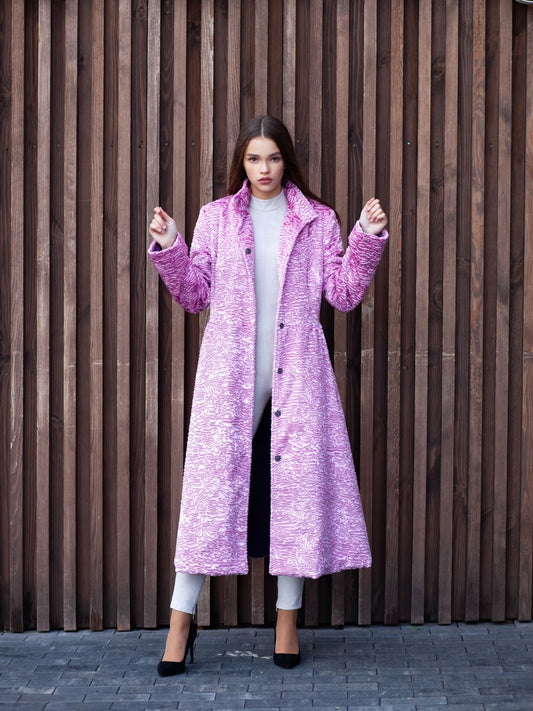 Faux fur women's coat